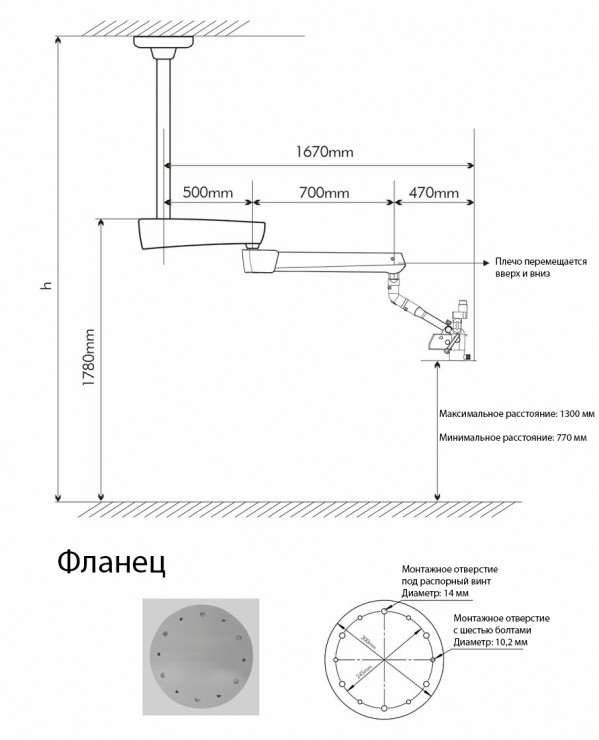 Потолочное крепление Потолочное крепление